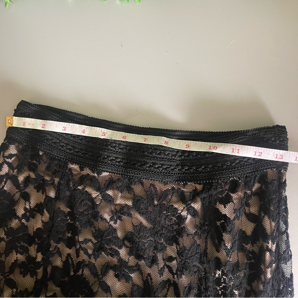Marciano Women's Large Black Lace Maxi Mermaid Skirt - Picture 13 of 16